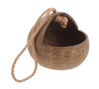 FIXOSHEE Coconut Shell Bird Nest Natural Decorative Bird Bed for Parrots for Breeding Sleeping Portable Activity Space for Enhanced Fitness