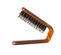 FIXOSHEE Collapsible Boar Bristle Hair Brush Portable Travel Hair Comb with Massage Function for Personal and Salon Use Compact Folding Design for Easy Carry and Scalp Circulation Relief