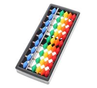 FIXOSHEE Colorful Row Plastic Abacus with Beads and Precise Mental Arithmetic Tool for Students Portable Math Learning for Classroom and Home Use