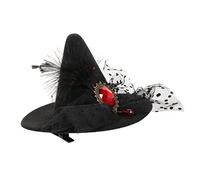 FIXOSHEE Compact Lightweight Halloween Witch Hat Hair Clip for Stylish Top Hat Hairpin Accessory for Costume Parties and Birthday Gifts