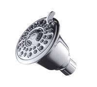 FIXOSHEE Compact Pressure Booster Shower Nozzle Water Saving Abs Plastic Head with Adjustable Angle High Pressure Spray for Bathroom Hotel Outdoor and Rv Use