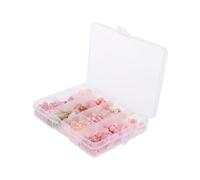 FIXOSHEE Compartment Pink DIY Beads for Jewelry Making Charming Spacer Beads for Necklace and Bracelet Crafting Creative Tiny Accessories for DIY Bracelets and Charms