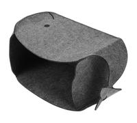 FIXOSHEE Container Storage Bin 16.11x7.86x6.68 Inch Felt Foldable Wear-resistant Grey Whale Shape Nursery Storage Basket