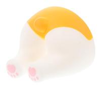 FIXOSHEE Corgi Tail Adhesive Wall Hook Toothbrush Holder Cute Cartoon Animal Tail Bathroom Organizer Sticky Coat Hook for Entryway and Shower Storage