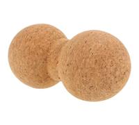 FIXOSHEE Cork Massage Ball Peanut-Shaped Roller for Muscle Fascia Release 8X16Cm Fitness Massage Ball for Neck, Back, and Sports