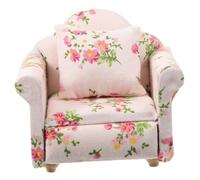 FIXOSHEE Cozy Miniature Sofa for Hamsters and Small Pets Comfortable Floral Design Hamster Sleeping Bed Cute Chinchilla Toy Wear-Resistant PET Accessories