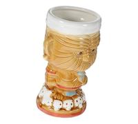 FIXOSHEE Creative Ceramic Totem Pattern Wine Cup Large Capacity Cocktail Beverage Holder for Party Wedding Banquet Unique Chief Style Decorative and Practical Drinking Vessel
