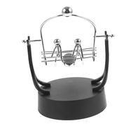 FIXOSHEE Creative Iron Swing Perpetual Motion Instrument Desktop Decor Unique Electronic Physics Pendulum Ornament for Home Office