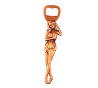 FIXOSHEE Creative Lady Shaped Zinc Alloy Bottle Retro Design Useful for Beer Wine Bottles Easy to Use for Home Bar Restaurant Accessory