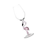 FIXOSHEE Creative Pink Flamingo Shape Wine Glass Elegant Cocktail Glass for Home Bar Restaurant with Fashionable Design Women and Party Use