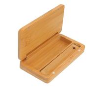 FIXOSHEE Creative Portable Incense Stick Case Box for Sandalwood Storage Natural Bamboo Wood Container with Clear Texture Compact and Moisture-resistant Holder Suitable for Home and Outdoor