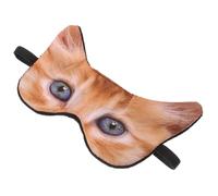 FIXOSHEE Cute Animal Sleeping Eye Mask for Women Soft Cloth Eye Cover with Light Blocking Effect for Travel Nap Office Camping Comfortable Cozy Sleep