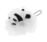 FIXOSHEE Cute Panda Bath Sponge for Soft Mesh Loofah Exfoliating Body Scrubber Gentle Sensitive Skin Rich Foam Shower Pouf for Bath