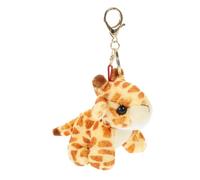 FIXOSHEE Cute Plush Giraffe Keychain Animal Pendant Soft Decorative Car Accessory for Bags and Keys Adorable Cartoon Plush Animal Decor for Practical Key Holder for Home and Office