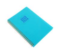 FIXOSHEE Daily Planner English Version with Monthly Calendar Twin Wire Binding Weekly Daily Schedule Organizer Notebook for Management Goal Setting Habit Tracking Thick Smooth Paper