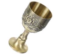 FIXOSHEE Delicate Vintage Wine Goblet Multi-Function Dinner Cup for Home Bar Office Parties Decorative Retro Style Beverage Glassware