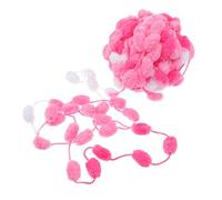 FIXOSHEE DIY Handmade Knitted Wool Yarn Roll for Crafting, Pink Woolen Thread for Knitting Clothes and Accessories, Portable Wool Yarn for DIY Handcrafts and Holiday Decorations