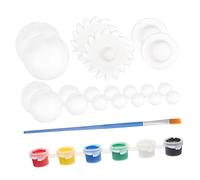 FIXOSHEE DIY Planet Foam Ball Kit for Boys and Girls 10 White Polystyrene Craft Balls for Solar System Art Projects for School Science Activities and Creative Decorations