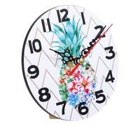 FIXOSHEE DIY Retro Frameless Wall Clock Vintage Round Silent Mute Mechanism for Office Living Bedroom Wall Hanging Decor Without Battery
