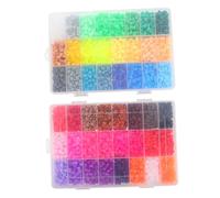 FIXOSHEE DIY Sticky Beads Kit Colors Educational Craft for Puzzle Beads for Creative Art Projects Logical Thinking Development Convenient Storage Box for Home and School Use