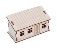 FIXOSHEE DIY Wooden Small Log Cabin Model Kit Unfinished Rustic Miniature House for Crafting Decorating and Gifts Precision Crafted Wood Scene for Holiday Table Centerpieces and Family