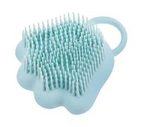 FIXOSHEE Dog Bath Brush Pet Silicone Massage Brush Ergonomic Design Removes Dead Hair and Eliminates Tangles 10X9X5Cm for Bathing Cats and Rabbits