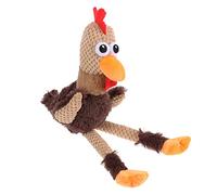 FIXOSHEE Dog Interactive Chew Plush Battle Chicken Shape Bite Resistant Puppy Teeth Grinding Doll for Dogs and Cats Durable Soft Chew for Teeth Cleaning and Destructive Behavior Reduction