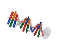 FIXOSHEE Double Helix Dna Model Kit Educational Science Assembly for Classroom Teaching Aid Stem Genetics Human Body Learning DIY Random Color