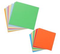 FIXOSHEE Double-Sided Colored Origami Paper Squares for Crafting Easy Fold DIY Art Sheets for Educational Skill Development Vibrant Colors for Creative Handmade Projects