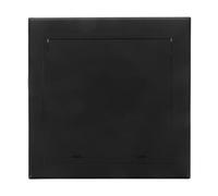 FIXOSHEE Drywall Access Panel Door 200X200Mm Black Plastic Plumbing Cover Plate for Bathroom Wall Electrical Wiring Access