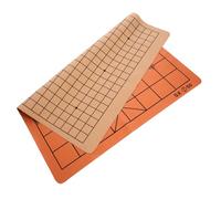 FIXOSHEE Dual-sided Foldable Chess Board with Leather and Lint Material Portable Chinese Chess Board for Adults and Students Travel-friendly Design with Simple and Practical Random Color