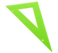 FIXOSHEE Durable Plastic Braille Measuring Ruler with Raised Tactile Markings for Blind Students Compact Triangle Math Ruler for School Office Home Accessible Geometry Tool for Barrier