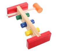 FIXOSHEE Early Educational Wooden Hammer Peg for Years Colorful Cognitive Knocking Plaything with Safe Paint for Fine Motor Skill Development and Recognition