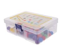 FIXOSHEE Educational Color Cognition with Beads and Tweezers for Fine Motor Skill Development Hand-eye Coordination Learning Game for Early Childhood Preschool