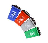 FIXOSHEE Educational Trash Sorting for Garbage Can Model with Chinese-english Learning Cards Safe Rounded Edges Interactive Early Learning Aid for Boys