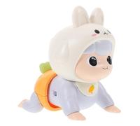 FIXOSHEE Electric Crawling Rabbit for Boy Girl Learning Crawling Aid with Music Adorable for Motor Skill Development and Early Education