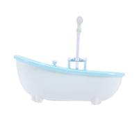 FIXOSHEE Electric Doll Bathtub Miniature with Sprayer Small for Imaginative Play Developing Creativity and Hands Skills