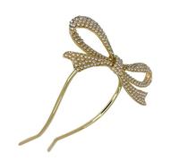 FIXOSHEE Elegant Bridal Pearl Rhinestone Hairpin with Bow Design U Shaped Wedding Hair Stick for Brides and Bridesmaids Delicate Craftsmanship Hair Accessories for Daily and Formal