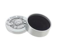 FIXOSHEE Embossed Metal Tooth Keepsake Box with Spacious Interior for Boys and Alloy Storage Container for Preserving First Teeth and Precious Memories