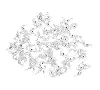 FIXOSHEE End Caps for Crimp Findings 200Pcs Bead Tip End Caps Fold-Over Bead Tips for DIY Jewelry Making Bracelets Necklaces for Craft Projects