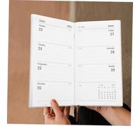 FIXOSHEE English Management Planner Notebook Travel Journal with Thick Paper Smooth Writing Monthly Notepad for Daily Agendas Diaries and Inspiration Recording