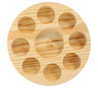 FIXOSHEE Essential Oil Organizer Box Slot Round Storage Base Essential Bottle Holder for Aromatherapy Nail Polish and Perfume Containers Stable Flat Bottom Design for Easy Access