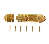 FIXOSHEE European Style Vintage Slide Door Bolt Latch Durable Alloy Security Lock for Doors Windows Easy to Install with Enhanced Safety Performance for Furniture Office Appliances