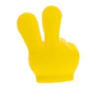 FIXOSHEE EVA Car Antenna Topper Yellow Finger Style Unique Automotive Roof Decoration for Vehicles Auto Accessories Stylish Exterior DIY Flair