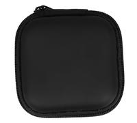 FIXOSHEE Eva Hard Headphone Case and Earphone Pouch for Travel, Portable Storage Box Black Compact Design, Protective Earbud Case for Wireless Headphones and Usb Cables