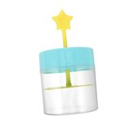 FIXOSHEE Facial Frother and Foam Maker for Shampoo and Body Wash, Plastic Foaming Device Automatic Rebound, Blue Star Design, Suitable for Daily Face and Shower Cleansing