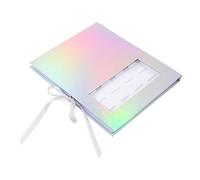 FIXOSHEE False Eyelash Storage Box 16-pair Holographic Windowed Artificial Eyelash Case Sturdy Organizer for Makeup Artists and Travel