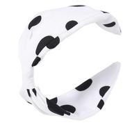FIXOSHEE Fashion Knot Hair Hoop Black and White Dots Stylish Headband for Women Non-slip Hair Band to Hold Fringe Back for Everyday Wear and Special Occasions