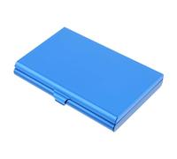 FIXOSHEE Fashionable Aluminum Business Card Holder with Mirror for Women Lightweight Credit Card Wallet and Wear-Resistant for Office Travel and Daily Use