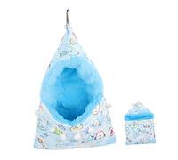FIXOSHEE Ferret Hammock and Squirrel Sleeping Bag Thickened Faux Rabbit Hanging Bed for Small Pets Cage Accessories for Hamsters Rats Guinea Pigs